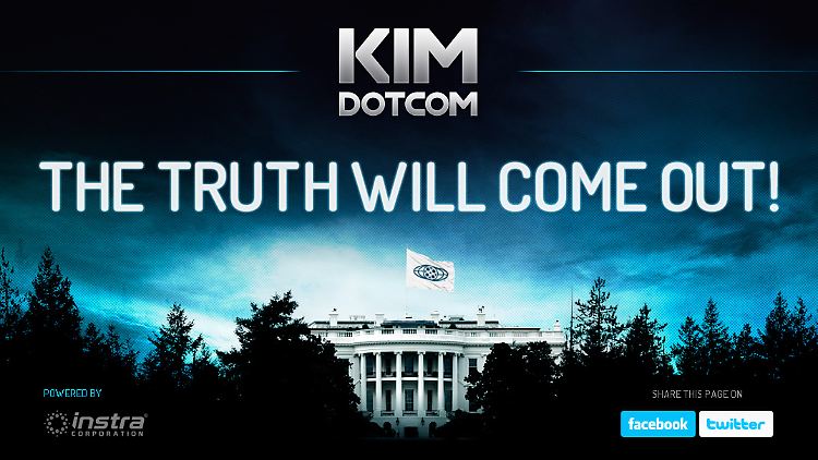 Kim Schmitz inszeniert sich auf seiner Internetseite als Freiheitskämpfer.
