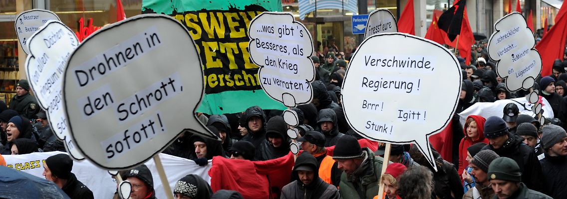 Die Gegendemonstration verlief ruhig.