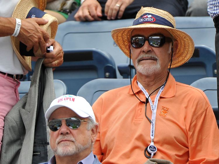 Edelfan auf der Tribüne: Sean Connery drückte seinem schottischen Landsmann die Daumen. Mit Erfolg.
