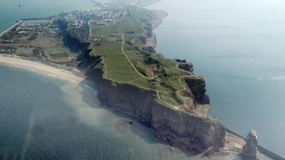 Bleibt, wie es ist: Helgoland aus der Luft.