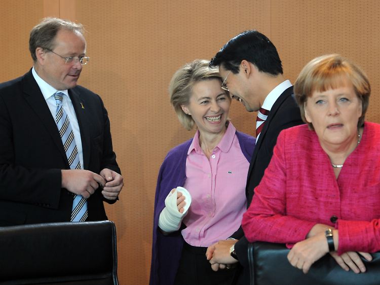 Eigentlich ist die Stimmung in der schwarz-gelben Koalition blendend.