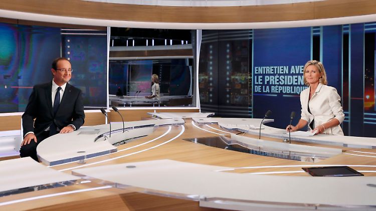 Hollande verkündete sein Sparprogramm am Abend im Fernsehen.