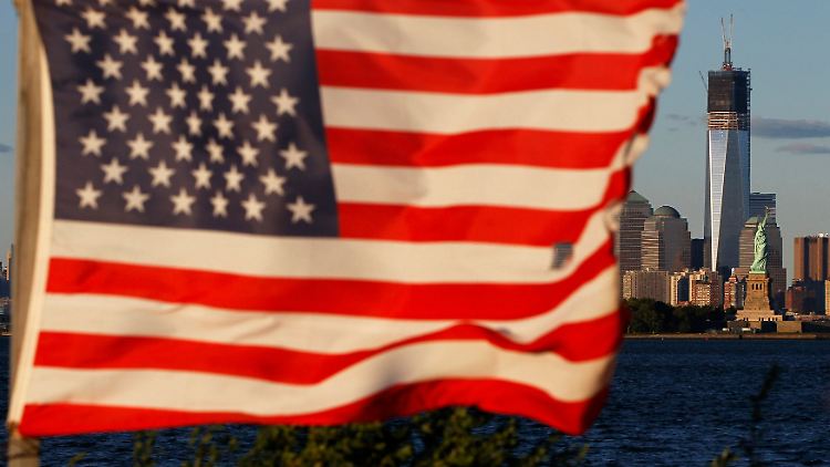 Blick auf das One World Trade Center in New York.