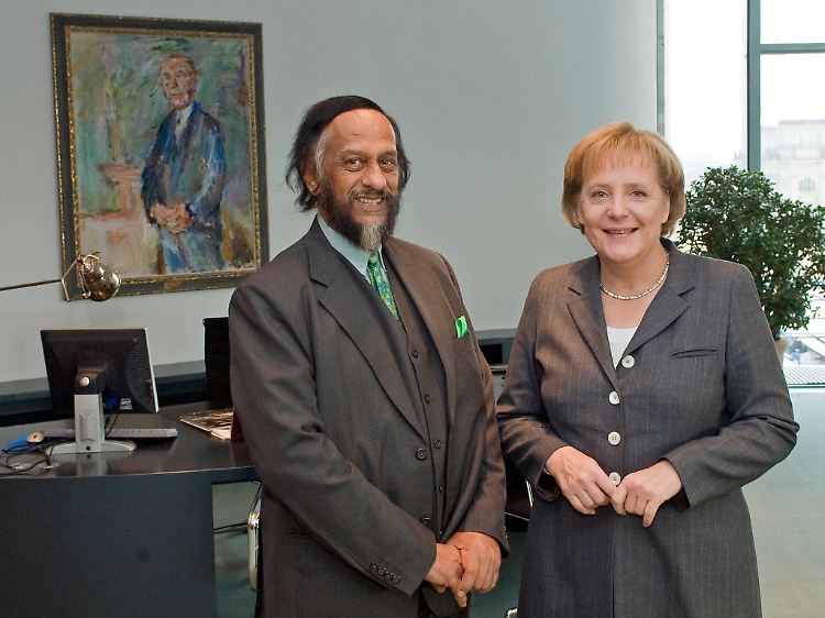 Bundeskanzlerin Angela Merkel hatte Rajendra Pachauri Anfang Dezember 2009 empfangen.