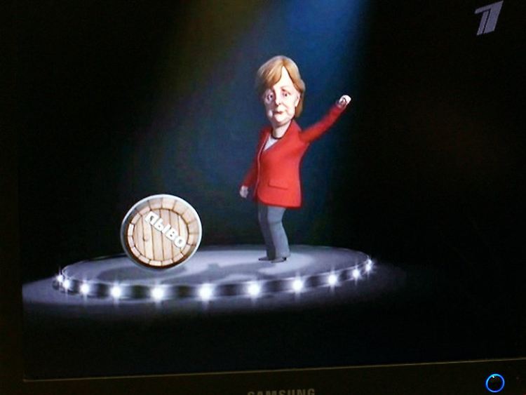 "Mult Litschnosti": In der Trickfilmreihe im russischen Staatsfernsehen darf auch über Merkel gelacht werden.