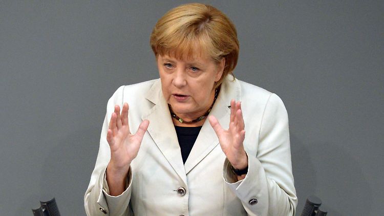 Man wird sich doch wohl mal loben dürfen: Angela Merkel.