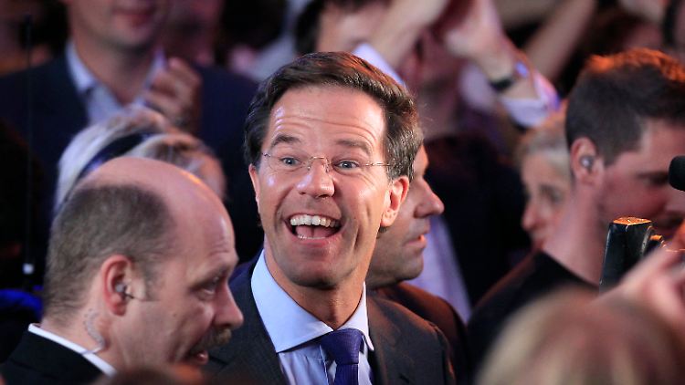 Premier Mark Rutte hat Grund zu feiern.
