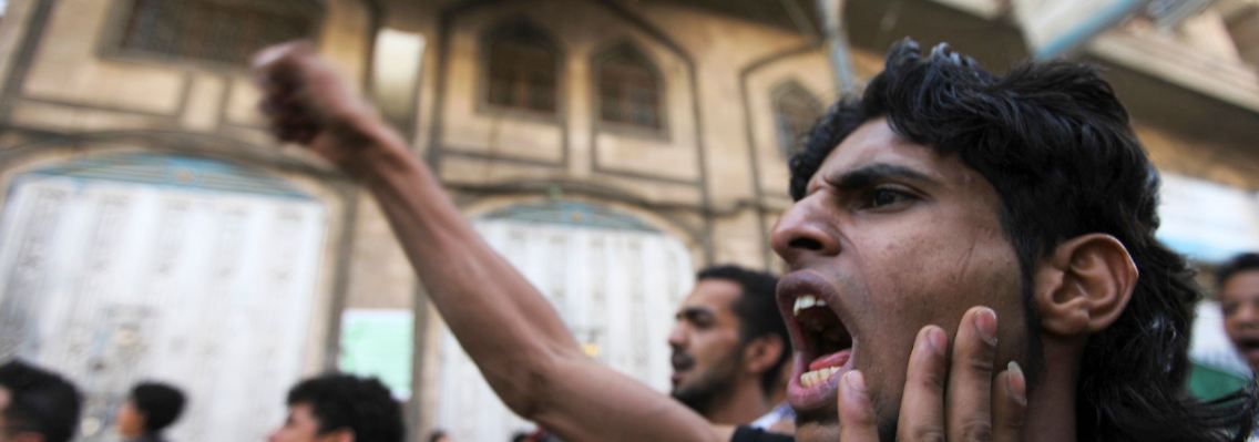 Protestmarsch zur amerikanischen Botschaft in Sanaa.