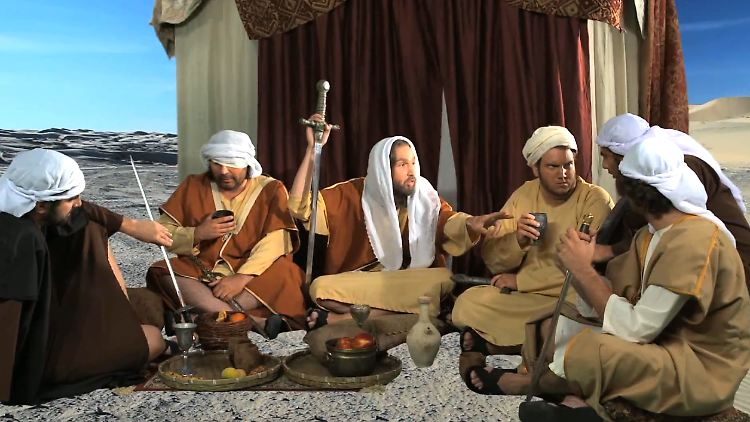 Mohammed und die ersten Muslime werden in dem Film als barbarische Bande dargestellt.