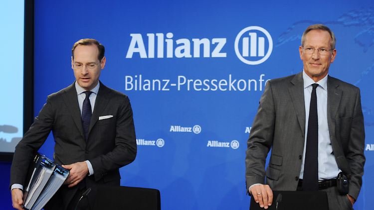 Als Finanzchef immer an Diekmanns Seite: Oliver Bäte (links, Archivbild).