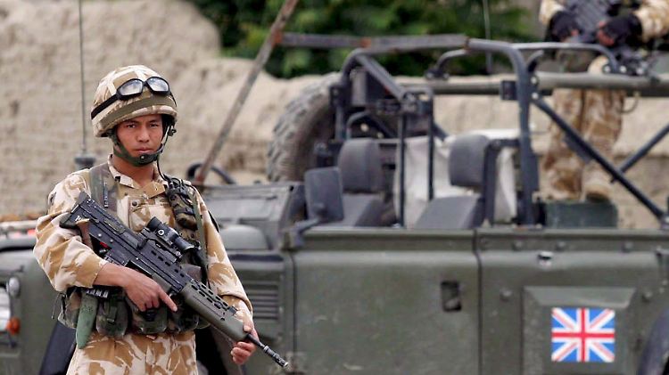 Britische Soldaten in Kabul.