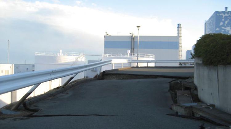 Fukushima Daiichi nach dem Beben vom März 2011.
