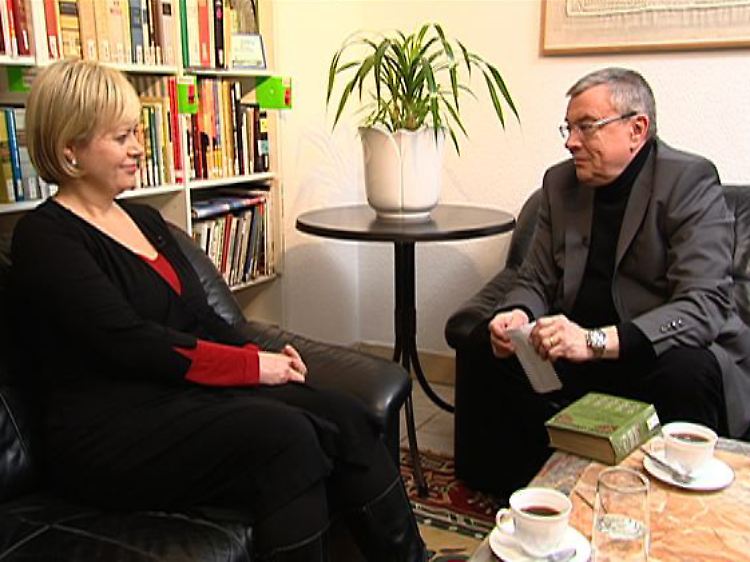 Gesine Lötzsch und Manfred Bleskin