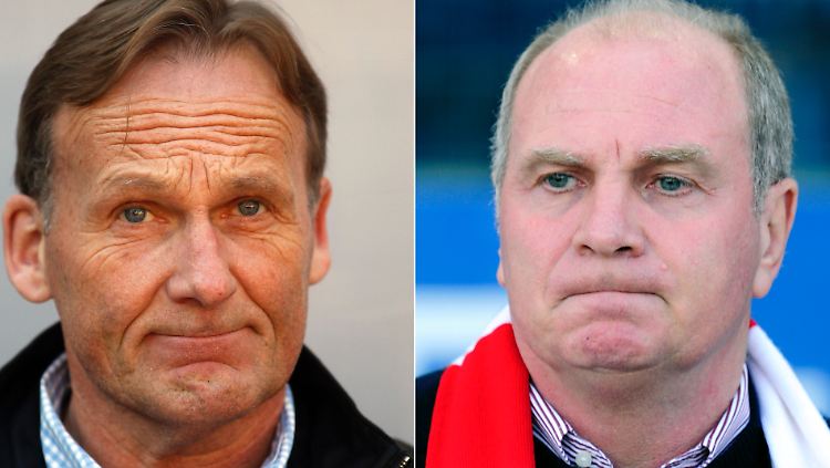 Sticheleien unter Konkurrenten: Hans-Joachim Watzke und Uli Hoeneß.