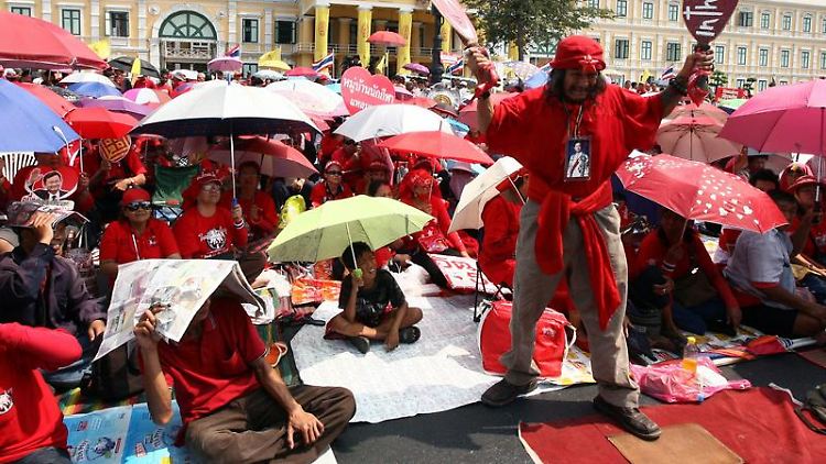 Demonstranten in Bangkok.