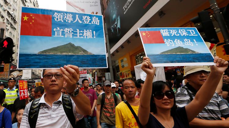 Anti-Japan-Proteste in Hongkong.