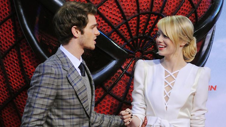 Andrew Garfield und Emma Stone bei der Berliner Premiere von "The Amazing Spiderman".