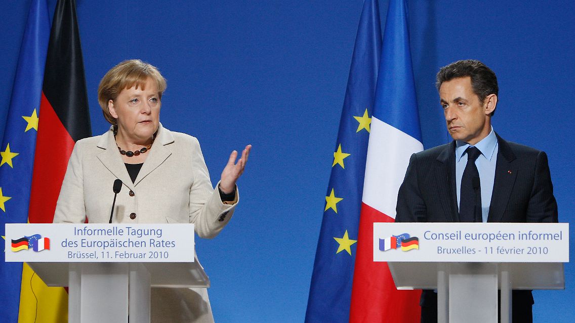 Angela Merkel und Nicolas Sarkozy