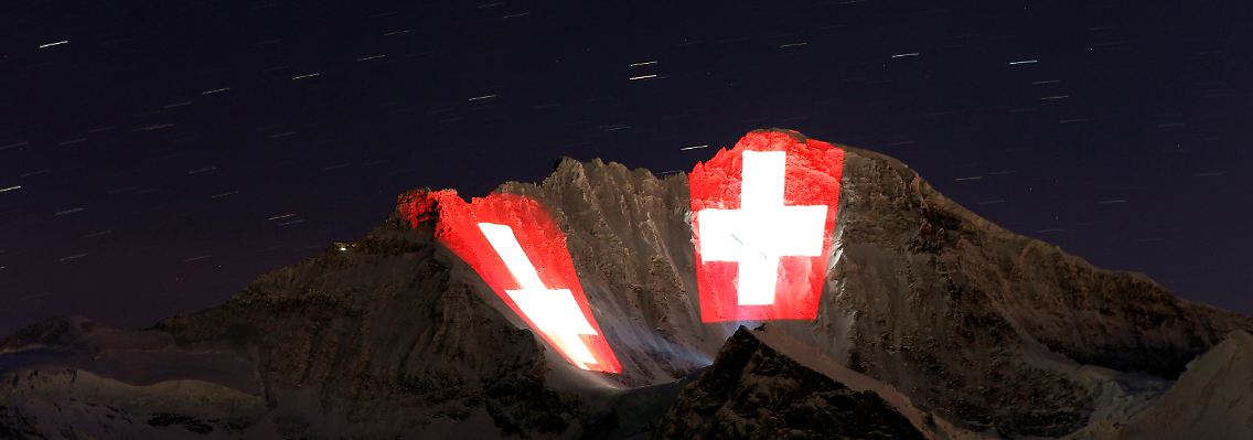 Nicht alle Besucher kommen wegen der schönen Berge in die Schweiz.