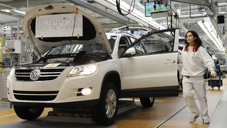Tiguan-Produktion im Wolfsburger VW-Stammwerk.