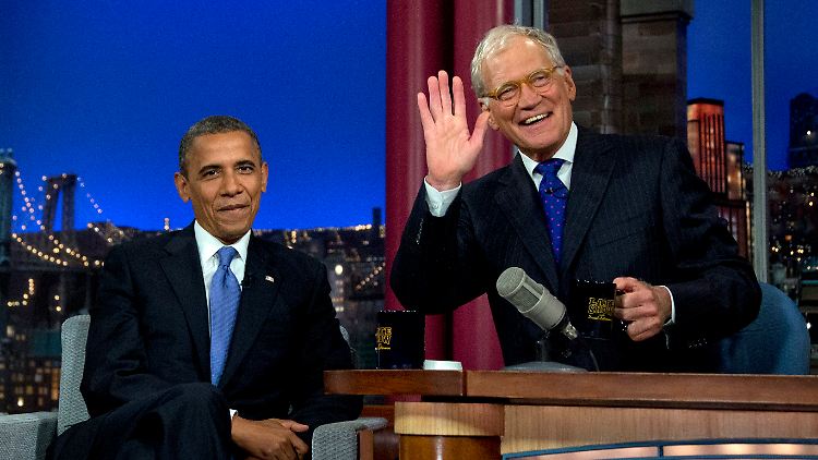 Barack Obama konnte bei seinem Auftritt in der Show von David Letterman glänzen.
