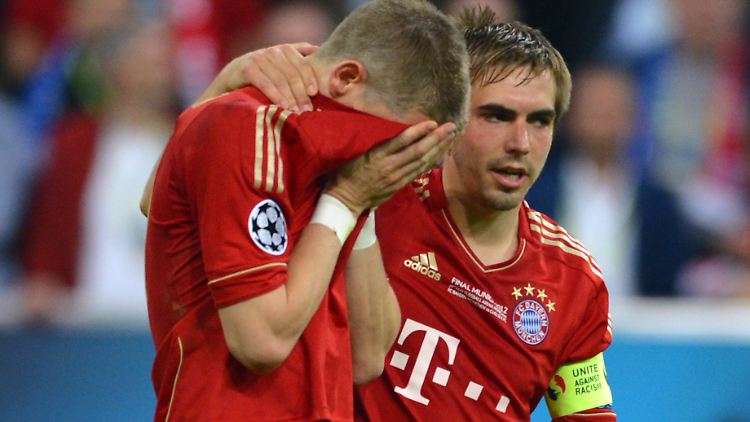 "Warum nicht noch mal Finale?": Philipp Lahm, hier mit dem Kollgegen Bastian Schweinsteiger.