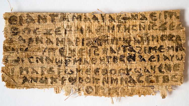 Der Text in der Sprache der koptischen Christen lautet: "Jesus sagte zu ihnen: Meine Ehefrau."