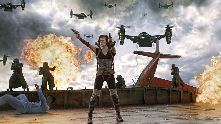 Seit 10 Jahren im engen Kampfanzug: Milla Jovovich.