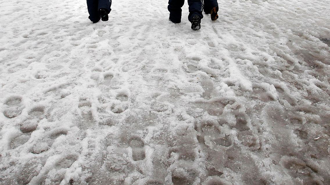 Auch das Training der Damen wurde wegen des Schneematsches abgesagt.