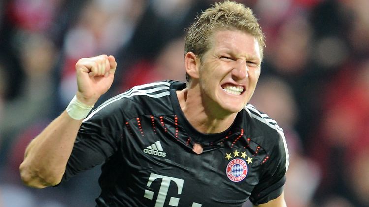 Und ein Tor hat er auch geschossen: Bastian Schweinsteiger, FC Bayern München.