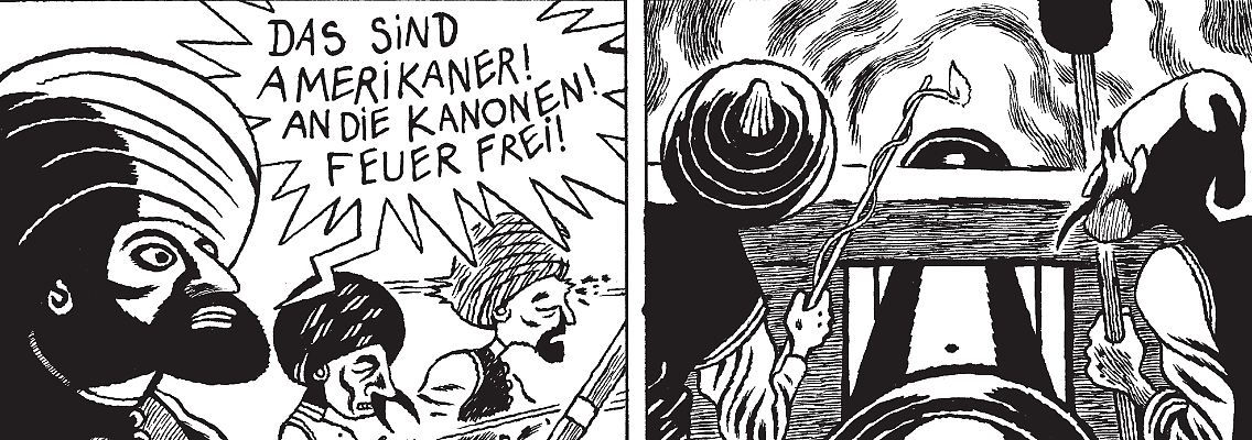 Um 1800 bekämpften sich US-Marine und muslimische Piraten im Mittelmeer.