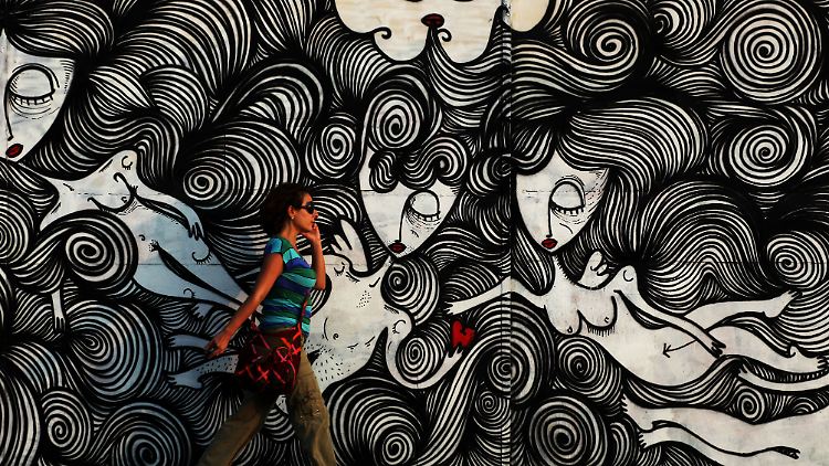 Kunst in der Krise: ein Bild aus Athen.