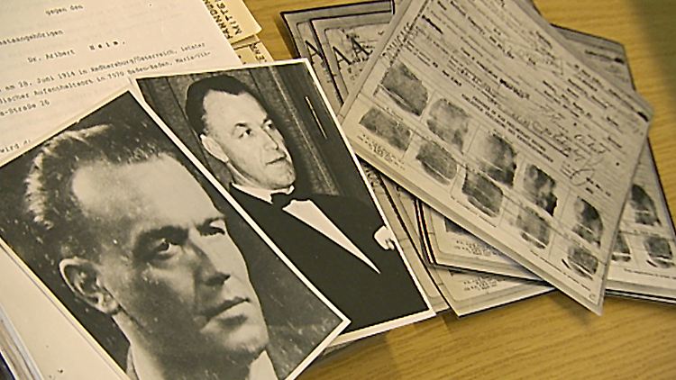 Fotos von Aribert Heim beim LKA Baden-Württemberg.