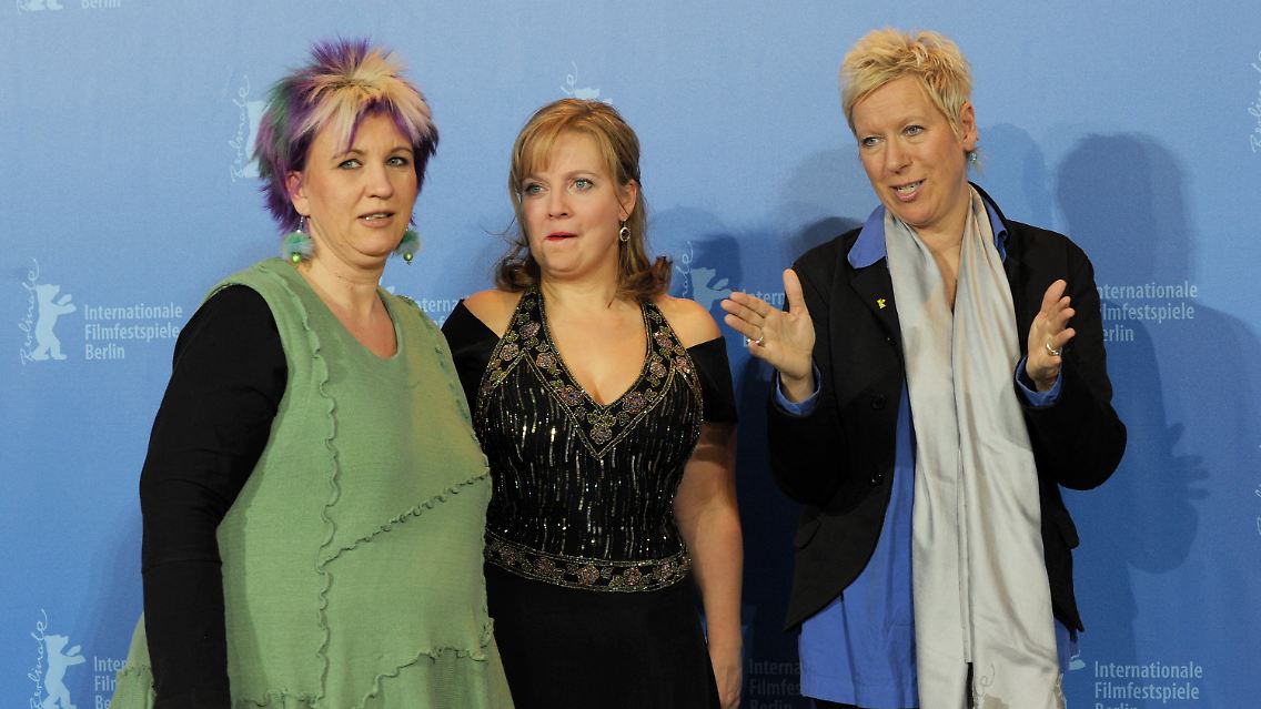 Frauenpower: Dörrie (r) mit Hauptdarstellerin Schmeide und Real-Vorbild Cieplik (l).