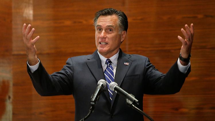 Romney bei einer Spendengala in Las Vegas.