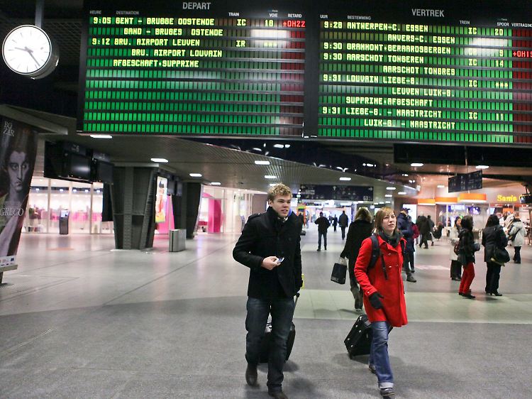Bahnhof in Brüssel: Der Zugunfall hat Auswirkungen auf das gesamte Streckennetz.