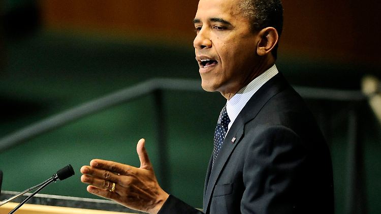 US-Präsident Barack Obama eröffnet die Generalversammlung.