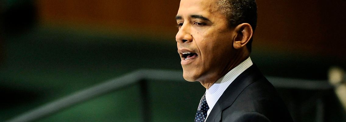 US-Präsident Barack Obama eröffnet die Generalversammlung.