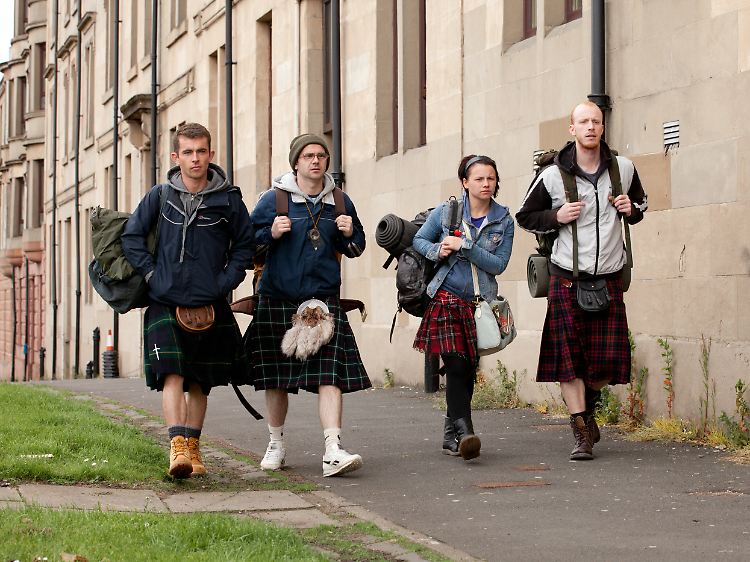 Hat etwas von der "Olsenbande": Robbie und seine Freunde machen sich auf in die Highlands.