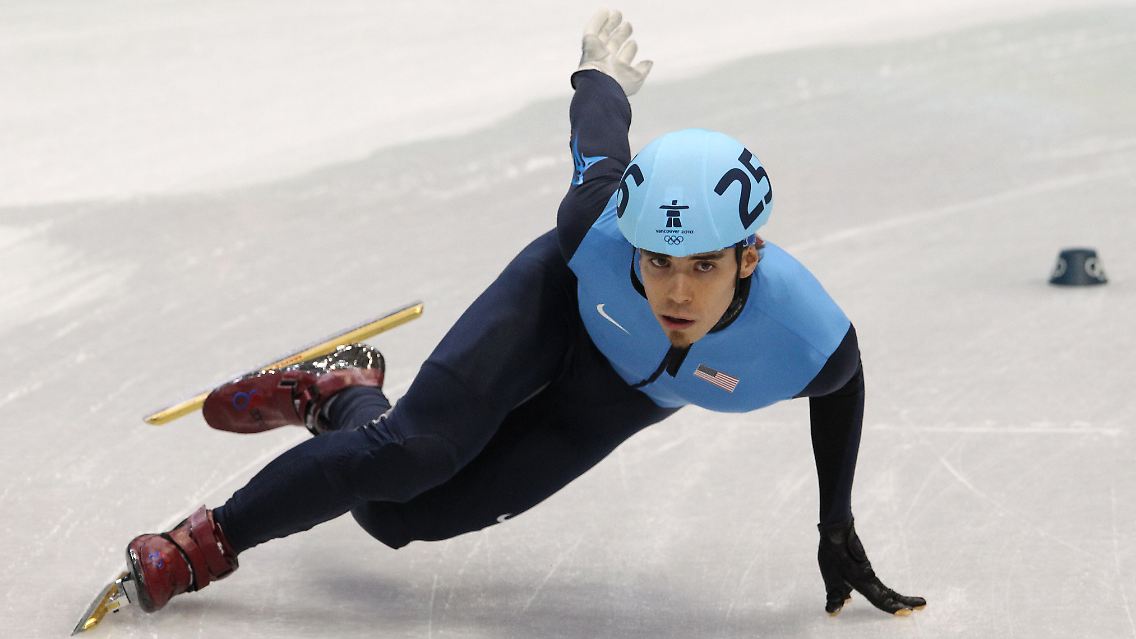 Apolo Ohno holte Silber im Short Track über 1500 Meter.