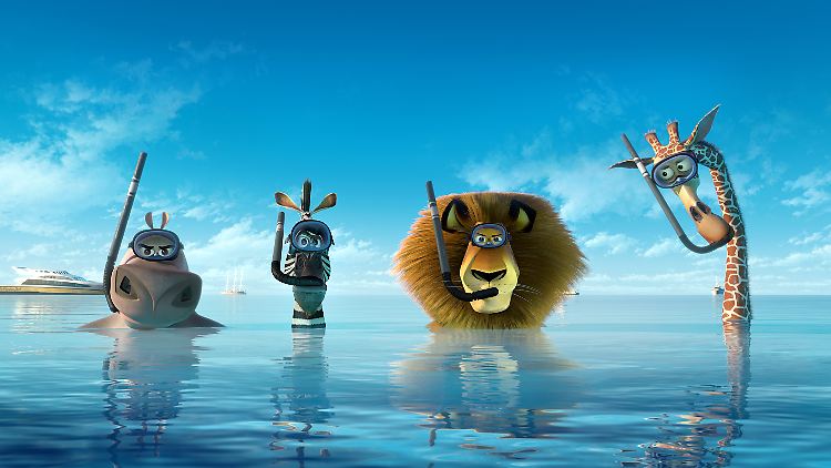 Machen jetzt Europa unsicher: Gloria, Marty, Alex und Melman in "Madagascar 3".