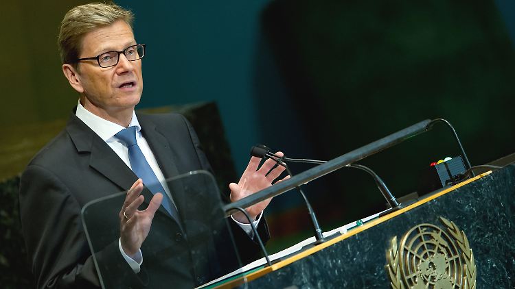 Westerwelle wirbt für Deutschland.