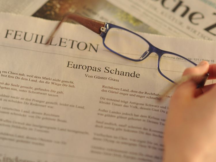 Nach "Was gesagt werden muss" veröffentlichte Grass ein Gedicht zur Eurokrise, für das er viel Spott erntete.