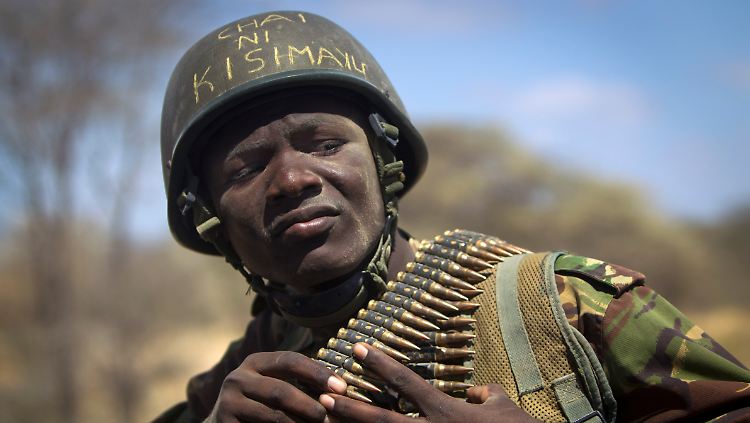 Gezeichnet vom Kampf: Ein Mitglied der AMISOM-Truppen.