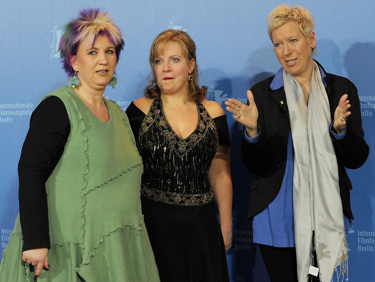 Starkes Trio: Film-Vorbild Kathleen Cieplik, Schauspielerin Gabriela Maria Schmeide und Doris Dörrie (v.l).