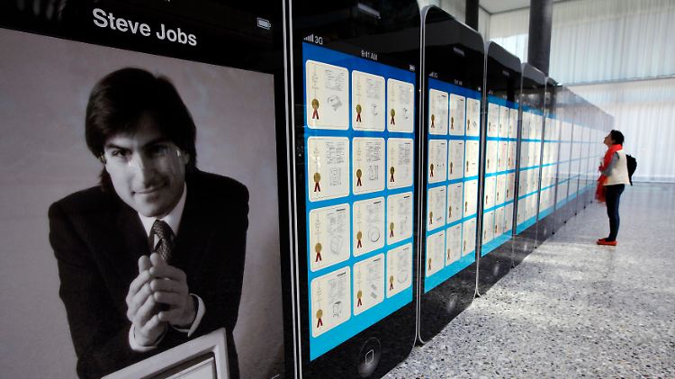 317 Patente von Steve Jobs zeigte die Weltorganisation für geistiges Eigentum Wipo bis Ende April 2012 auf einer Ausstellung.
