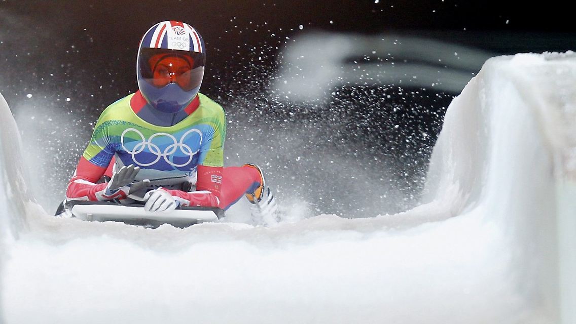 Amy Williams war in den ersten beiden Läufen die schnellste Bauchrodlerin.