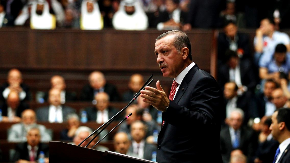 Recep Tayyip Erdogan will vom Parlament die Erlaubnis, Soldaten nach Syrien zu schicken.