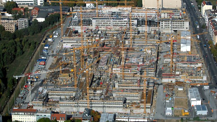 Baustelle der neuen BND-Zentrale in Berlin (2009).