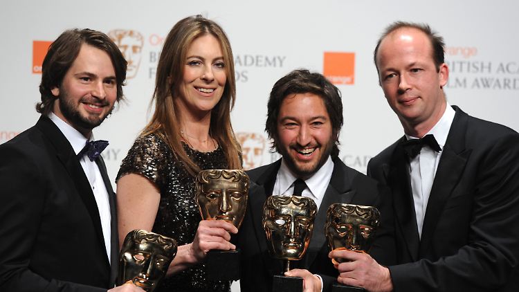 "The Hurt Locker" von Kathryn Bigelow (2. v. l.) ist der Bafta-Abräumer des Abends.